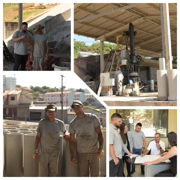 Equipe da Martec na fábrica e no escritório